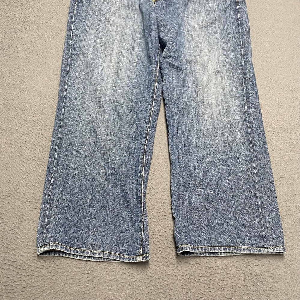 Agave Waterman Jeans Mens 38x28 Blue Relaxed Straight Denim Medium Wash Pants - Picture 4 of 14